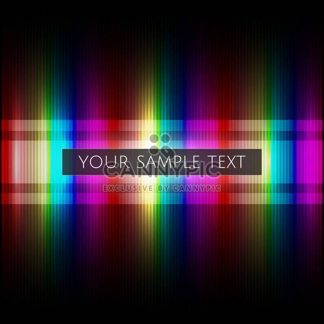 colorful illustration of colorful rainbow background with place for text - vector gratuit #125794 