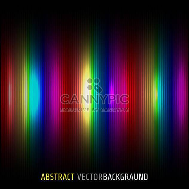 Vector illustration of black background with rainbow dyes stripes - vector gratuit #125914 