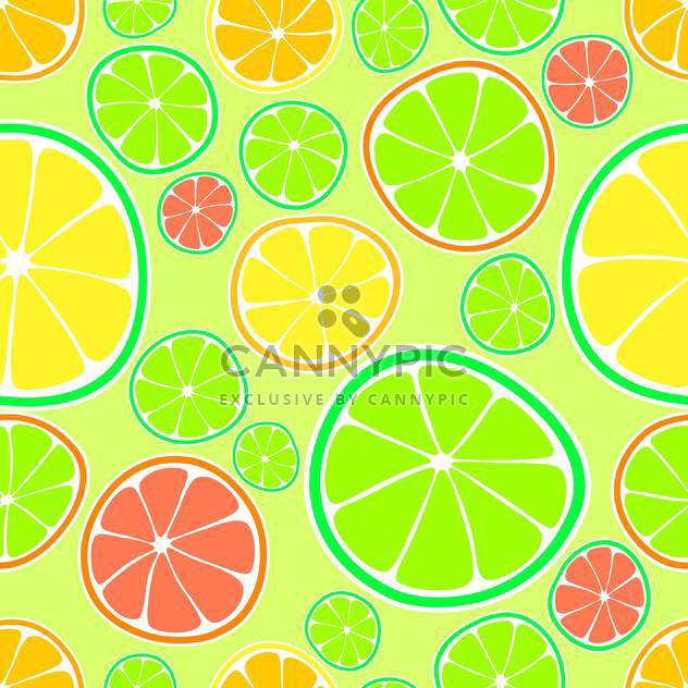 fresh vector background with colorful citruses - vector #125974 gratis