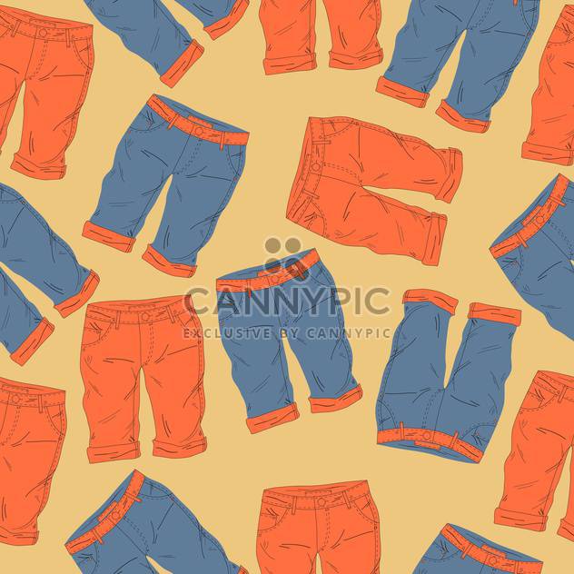Vector background with different fashionable shorts - vector #126034 gratis