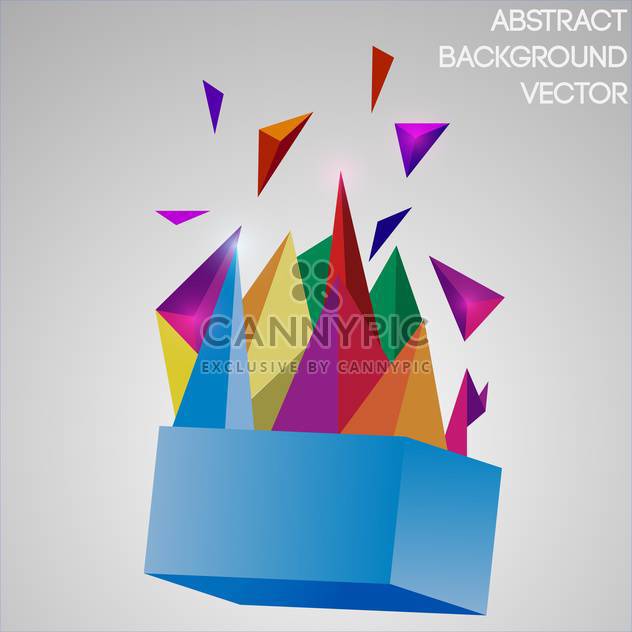 Vector abstract background with colorful geometric objects - vector gratuit #126264 