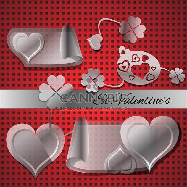 Vector set of elements for Valentine's day - vector gratuit #127034 
