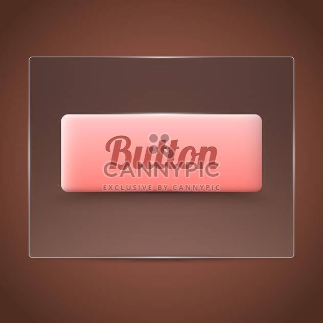 pink color button on brown background - vector #127534 gratis