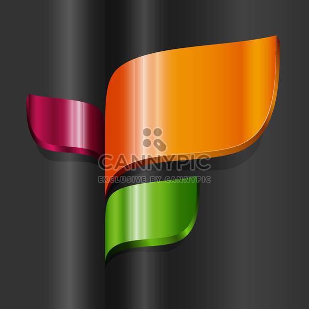 multicolored banners on dark background with text place - Kostenloses vector #127764