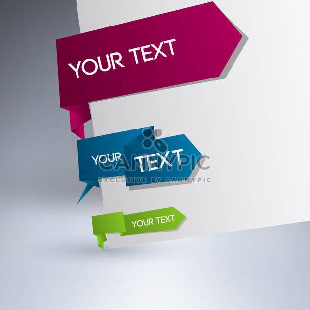 vector set of tag labels with text place - Free vector #128074