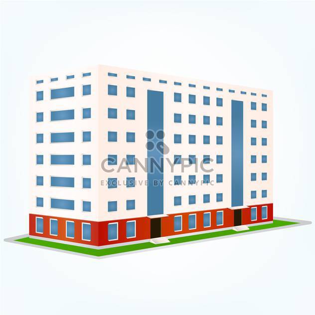 Building vector illustration, isolated on white background - vector gratuit #128124 