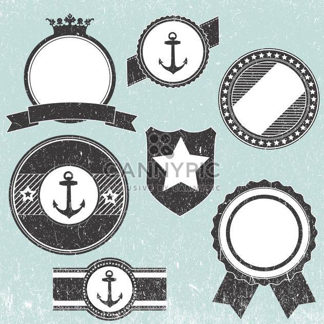 Set with retro vintage badge icons - Free vector #128154