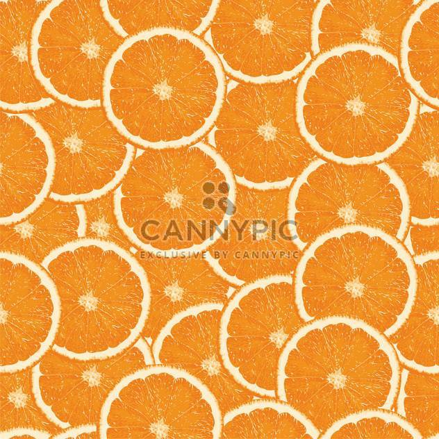 Seamless orange slices background - Free vector #128314