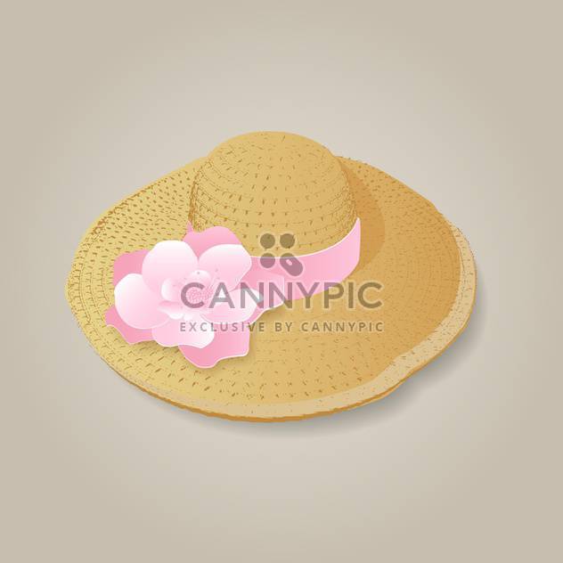 Vector illustration of fashion woman's hat - Free vector #128934