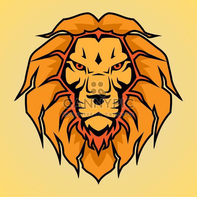 head of lion vector illustration - vector gratuit #129024 