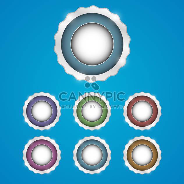 set of web vector buttons - Free vector #129104