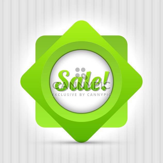 sale green vector label - бесплатный vector #129114