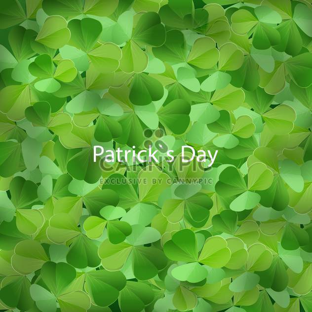 Clover background for St Patricks Day - Free vector #129964