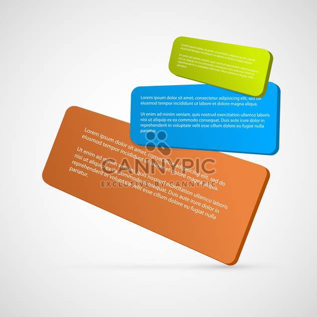 Set with colorful vector banners - vector gratuit #130414 