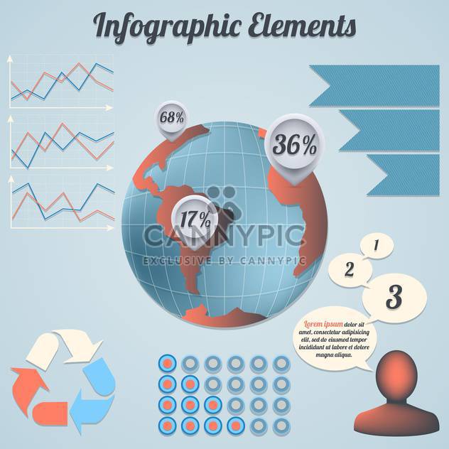 Collection of vector infographic elements - Kostenloses vector #130434