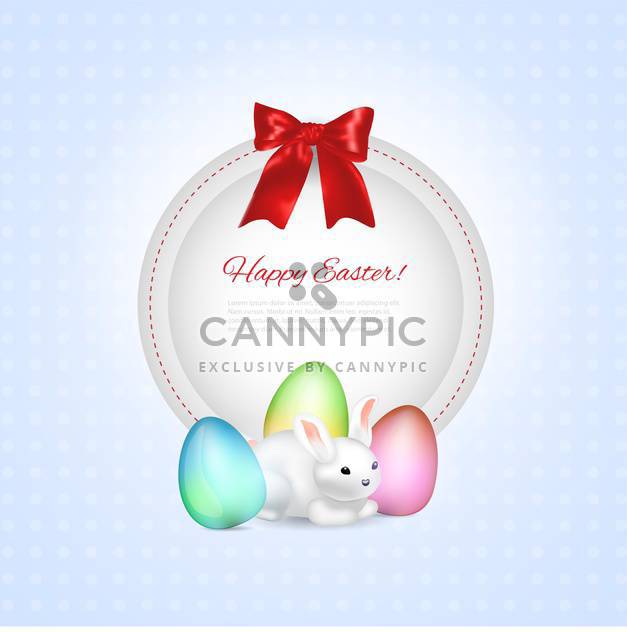 Easter greeting vector frame - Free vector #130474