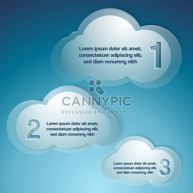 Vector background with text clouds - Free vector #130904