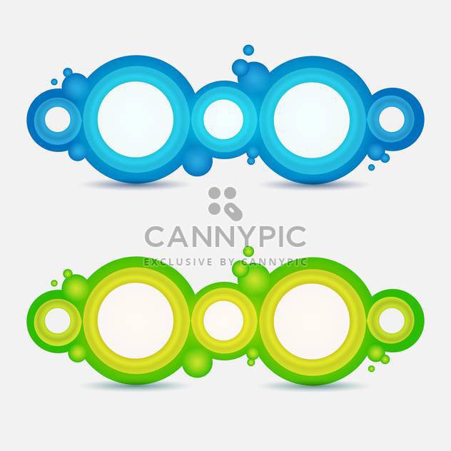 Circle frames on white background - Kostenloses vector #131074
