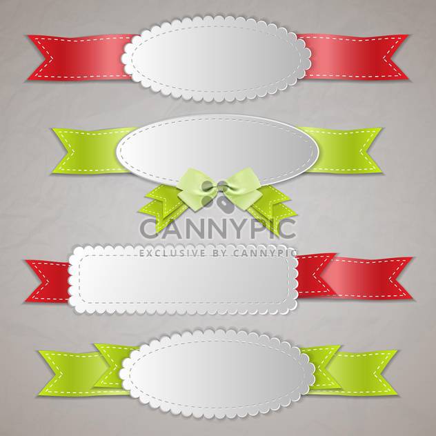 Set of vector ribbon banners. - vector #131174 gratis