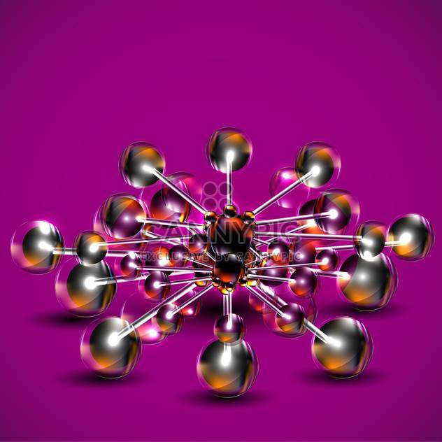 Abstract background with molecules spheres - Kostenloses vector #131434