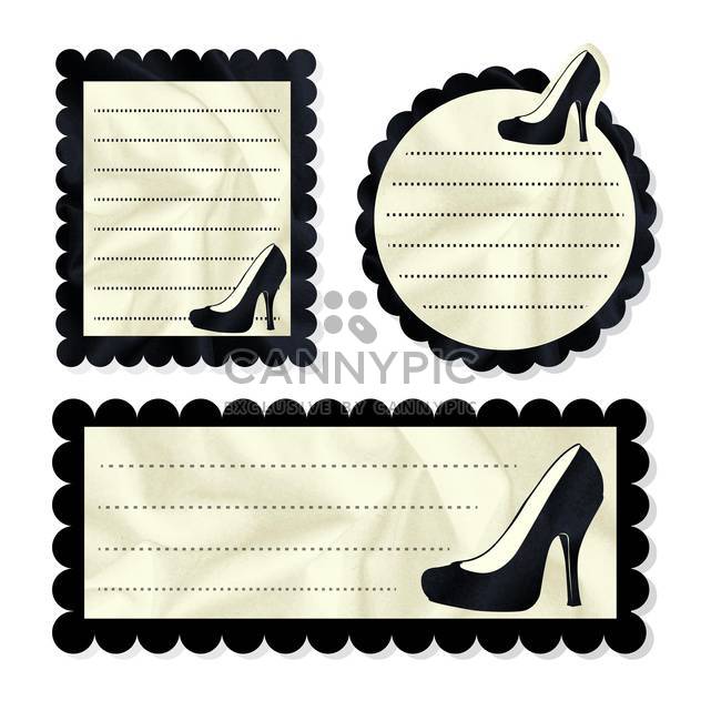 Vintage vector card with shoes - Free vector #131874