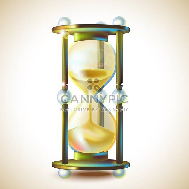 3d beautiful hourglass vector illustration - vector gratuit #131964 