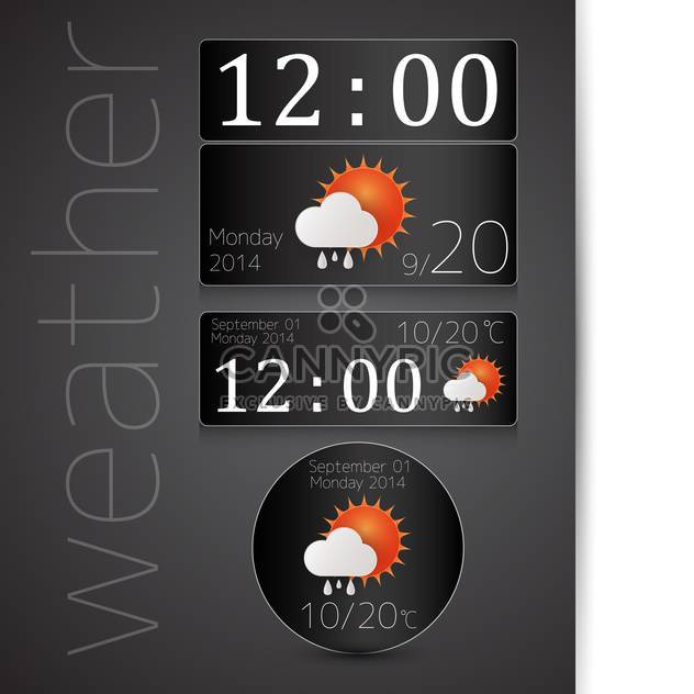 weather report icon background - vector gratuit #132594 