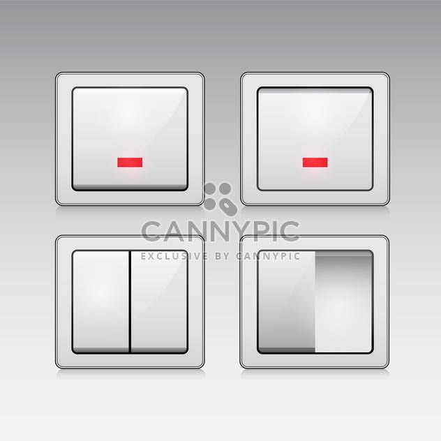 electric switch web vector icons - бесплатный vector #132904