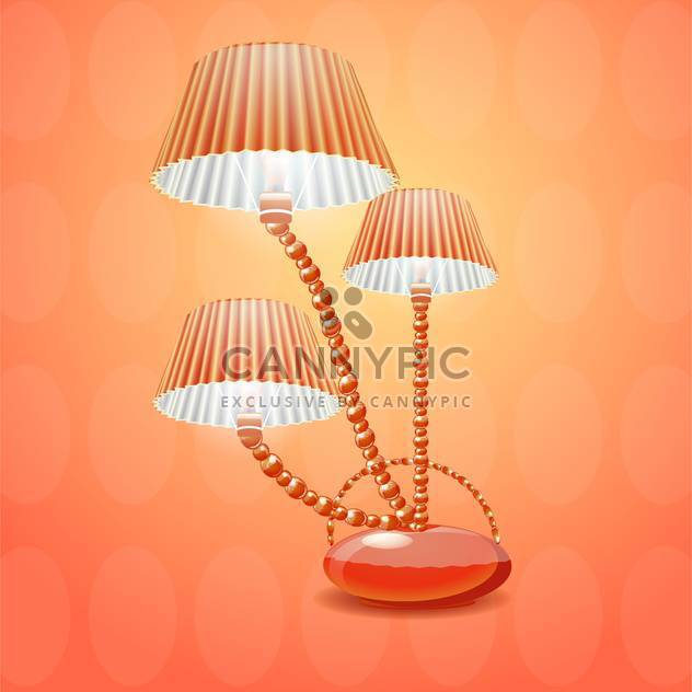 lamp with shade vector illustration - vector gratuit #133074 