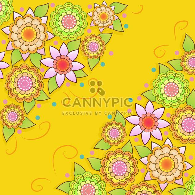 vector summer floral background - Free vector #133434