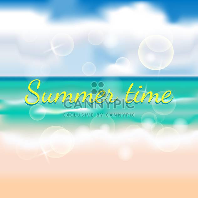 summer time beach background - Free vector #133464