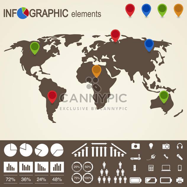 set of business infographic elements - Free vector #133534