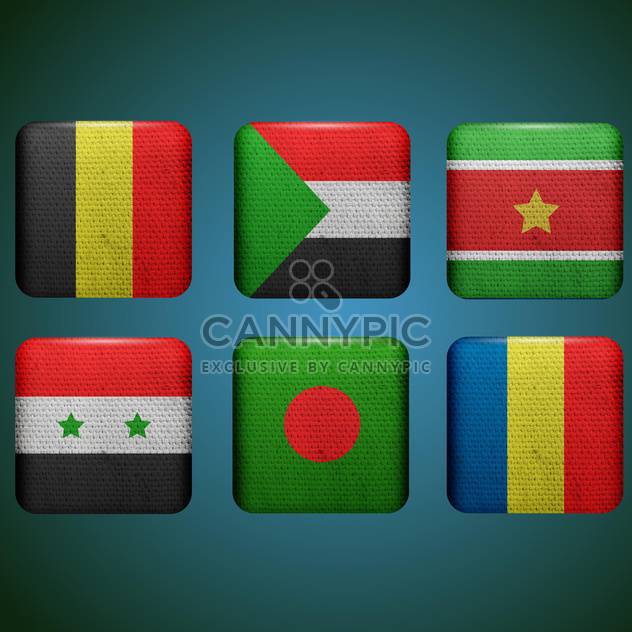 vector set of countries flags - бесплатный vector #133734
