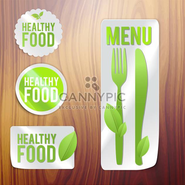vintage bio and eco products labels - Free vector #133934
