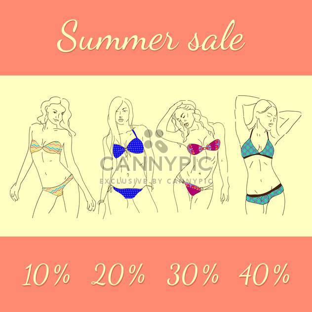 summer shopping sale picture - бесплатный vector #134284