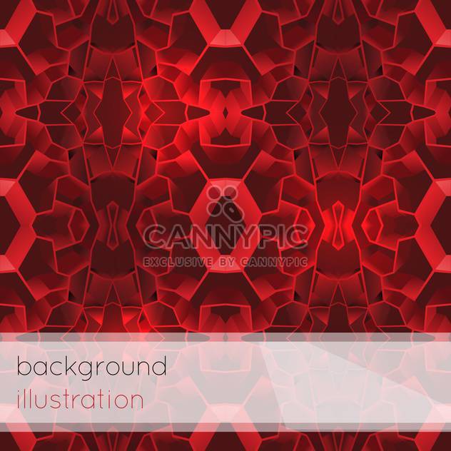 Vector illustration of red geometric abstract background for design - Kostenloses vector #126024