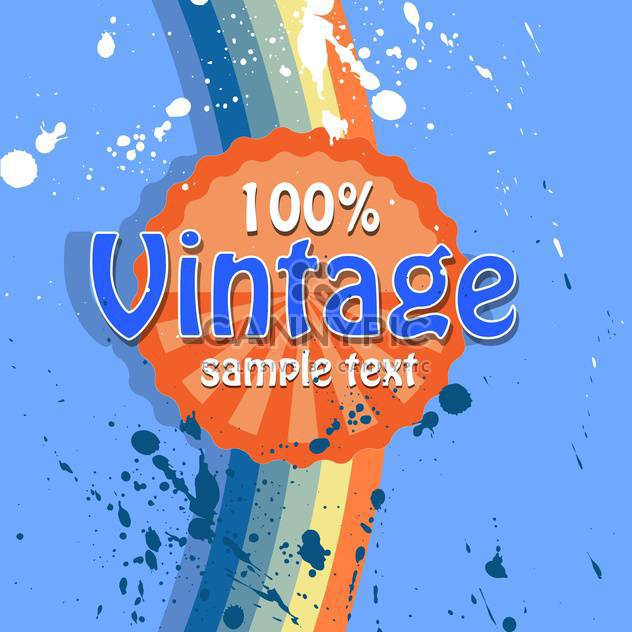 Vector retro background with text place and paint signs - vector #126474 gratis