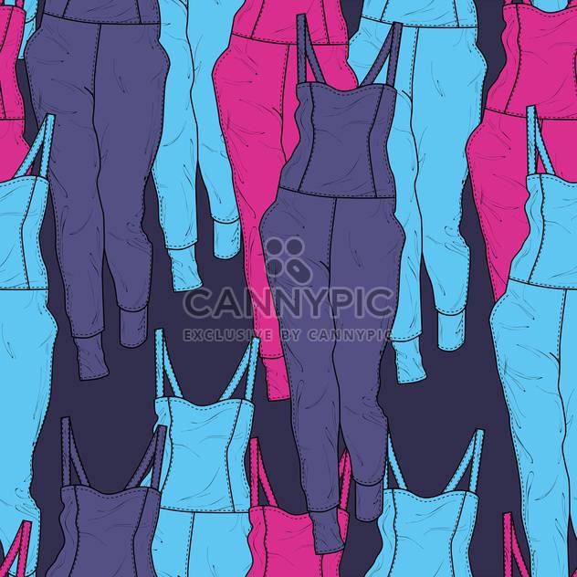 Vector colorful background with fashion overalls - Kostenloses vector #126674