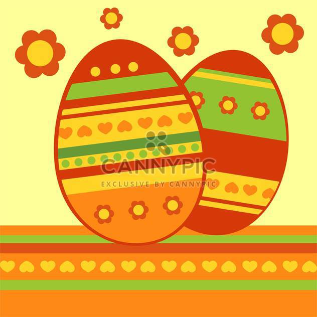 Vector background with colorful easter eggs - бесплатный vector #126944