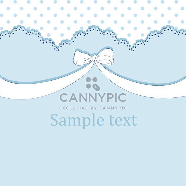 Vector blue background with bow and text place - Kostenloses vector #127134