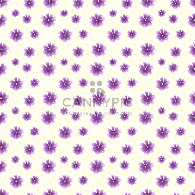 Vector floral background with purple flowers - vector gratuit #127224 