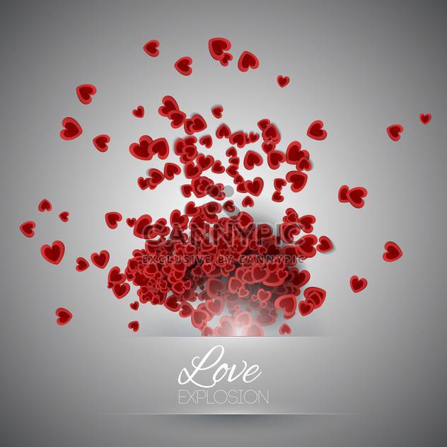 Valentine's day background with hearts - бесплатный vector #127464