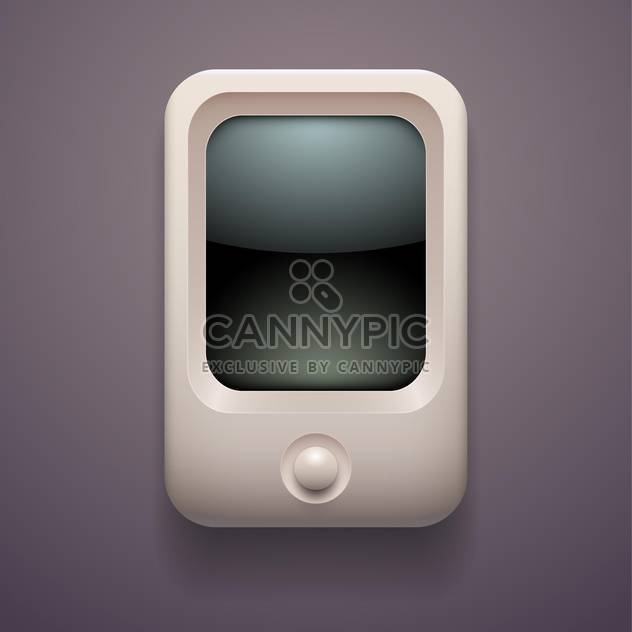 Vector illustration of media player on grey background - Kostenloses vector #127474