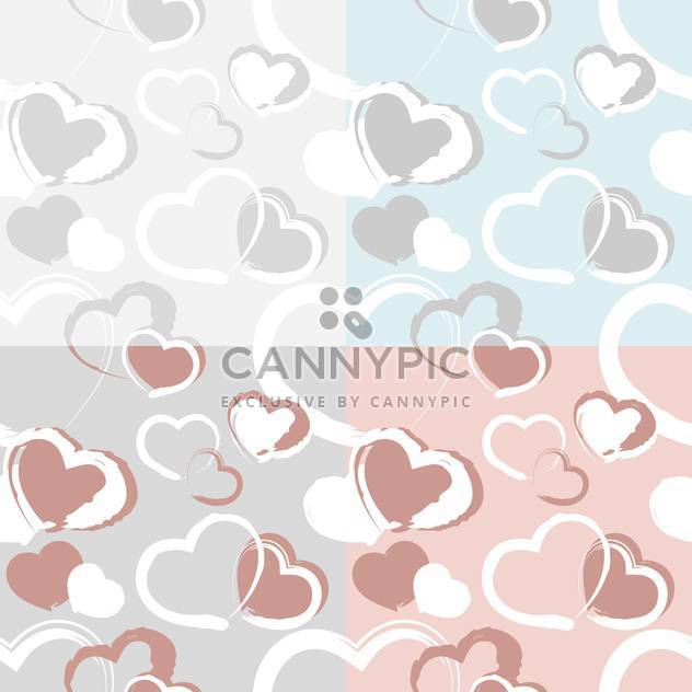 holiday background with love hearts - бесплатный vector #127564