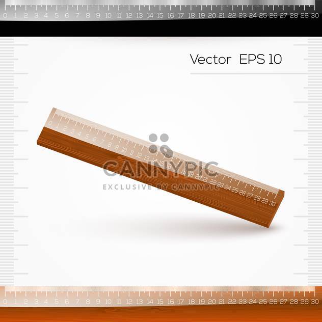vector illustration of ruler with scale of centimeters on white background - Kostenloses vector #127954