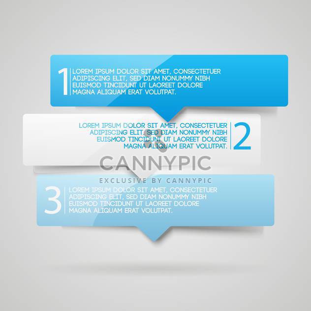 Three numbered web banners background - vector #128274 gratis