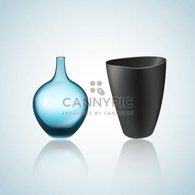 Illustration of vector vase and bowl with shadows - Kostenloses vector #128284