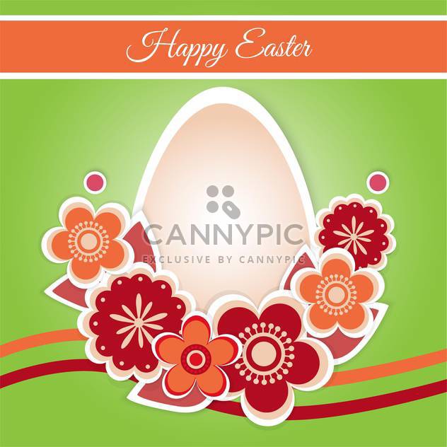 Vector illustration of Happy Easter Card - бесплатный vector #128414