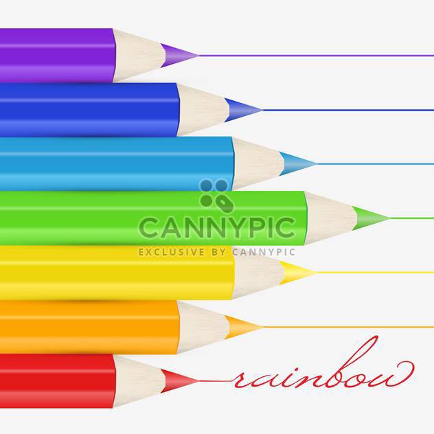 Vector background with colorful pencils - Kostenloses vector #128764