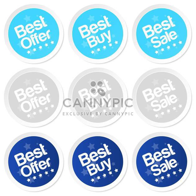 best buy stickers vector set - Free vector #128974